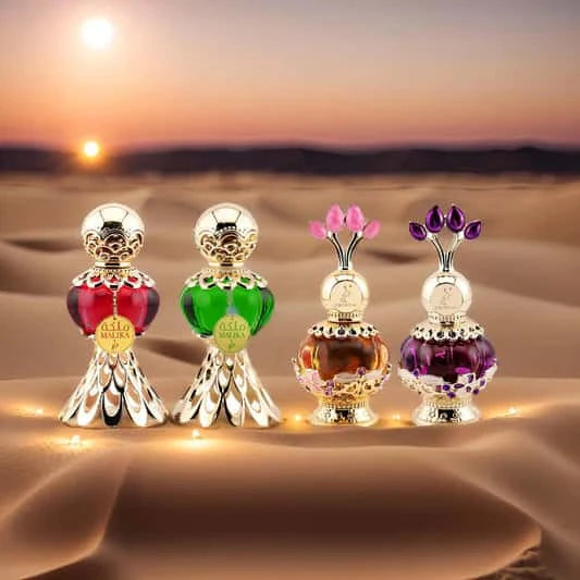 Malika Perfume Oil Set - 4 Pcs