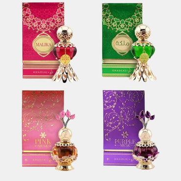 Malika Perfume Oil Set - 4 Pcs