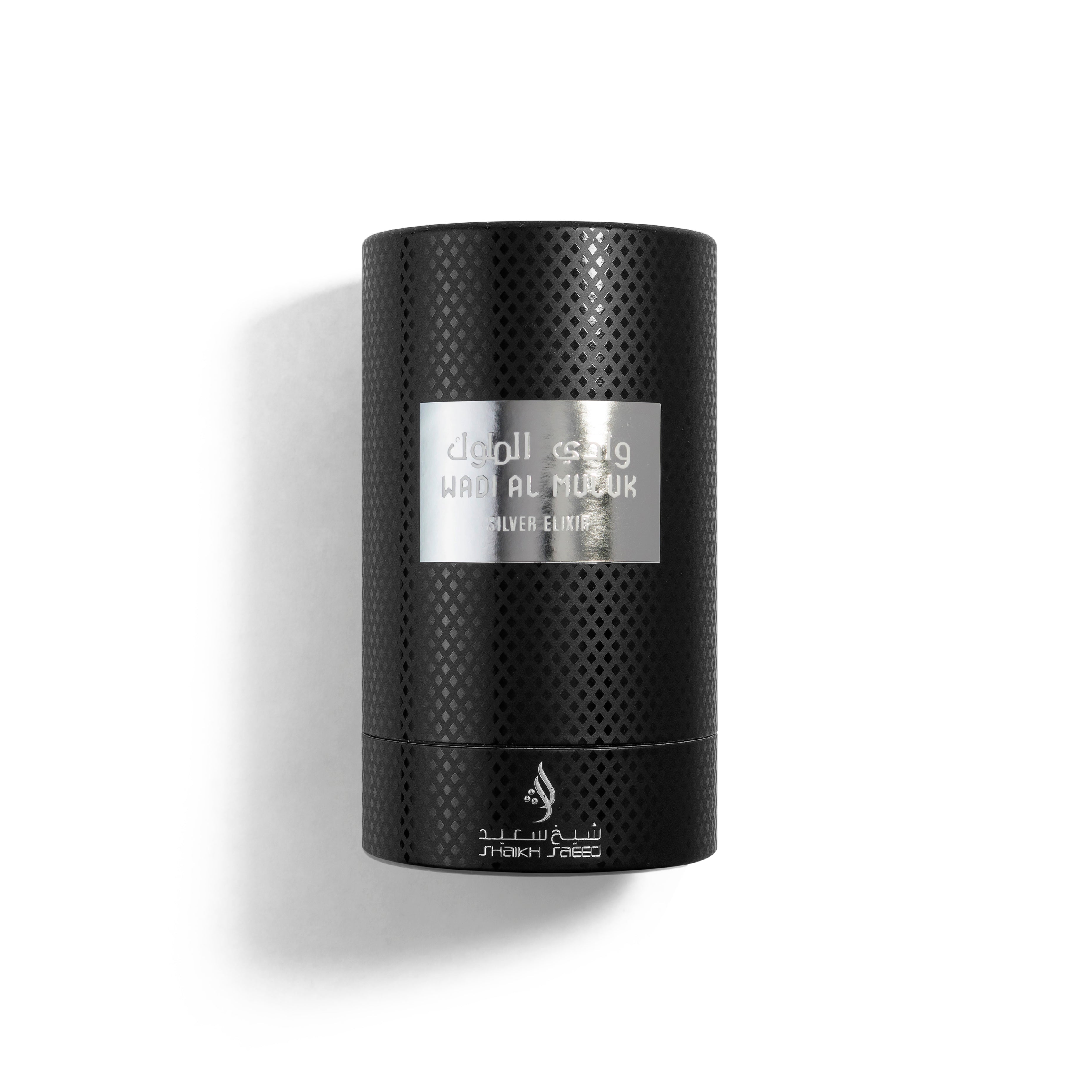 Shaikh Saeed Wadi Al Muluk Silver Elixir EDP 100ml packaging