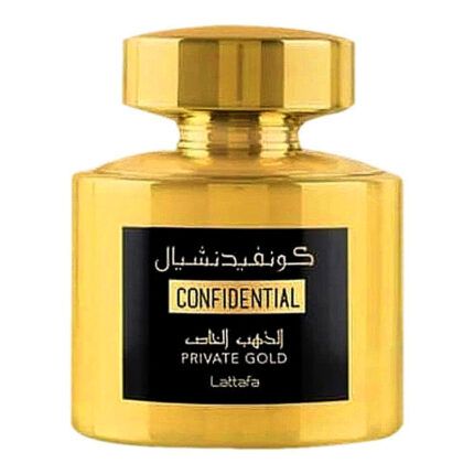 Confidential Private Gold EDP 3.4 Fl Oz (100ml) By Lattafa Perfumes UAE